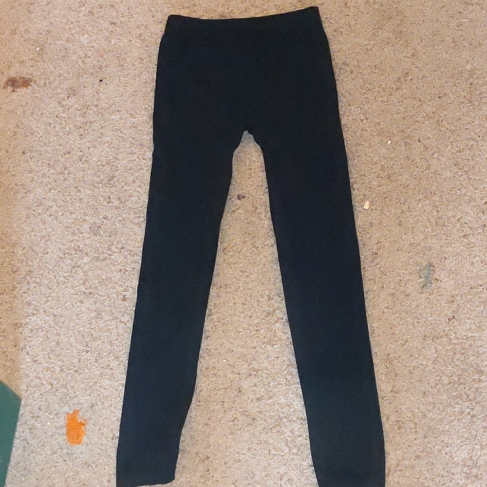 Black fleece lined leggings